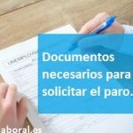 Documentos necesarios para solicitar el paro